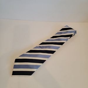 Donald Trump Mens Tie blue stripe Blue White Stripe